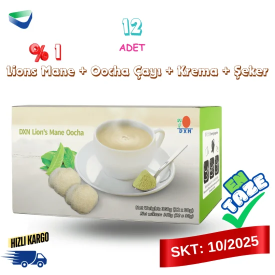 DXN Lion's Mane Oocha (Aslan yelesi mantarlı bitki çayı) DXN Lion's Mane Oocha (Aslan yelesi mantarlı bitki çayı)