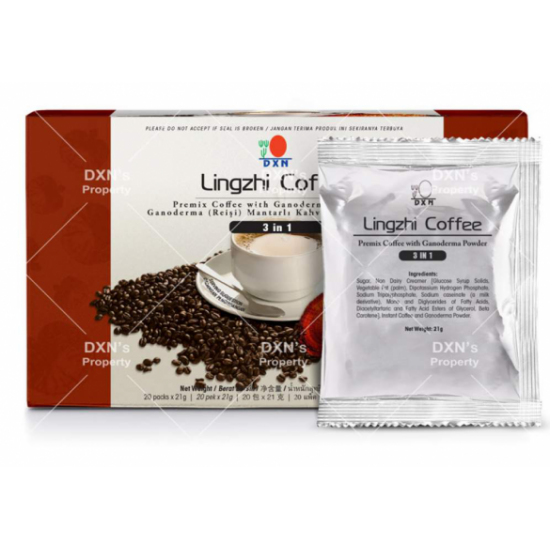 DXN Lingzhi 3 in 1 Coffee Ganodermalı üçü birarada kahve	