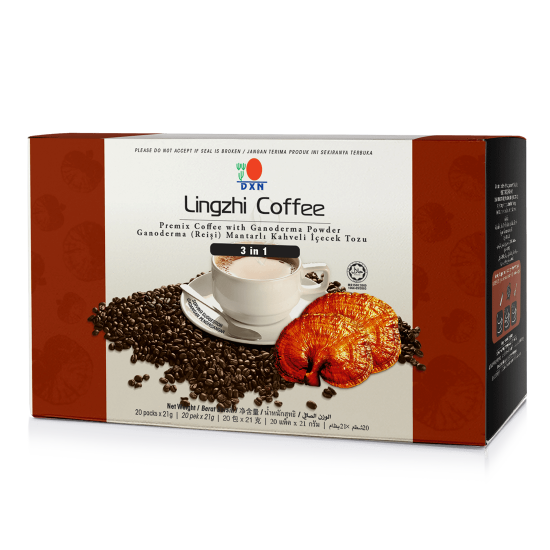 DXN Lingzhi 3 in 1 Coffee Ganodermalı üçü birarada kahve	